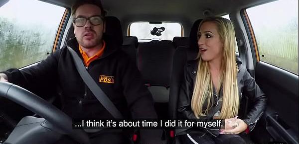  British driving student ass fingered and fucked